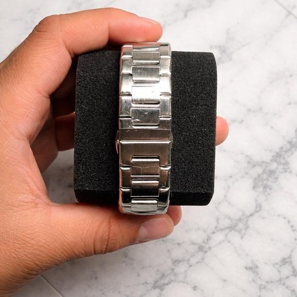 Men’s Stainless Steel Watch - 'Who Cares I'm Already Late' Dial - Picture 2 of 2